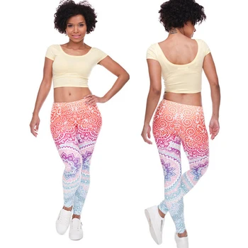 

New Spring Autumn Women 3D Printing Leggings Workout Leggings High Waist Push Up Leggins Mujer Fitness Leggings Women's Pants