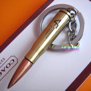 

Wholesale 10pcs/lot CF bullet keychain Key Chain Creative Gifts Apple Keychain Key Ring Trinket