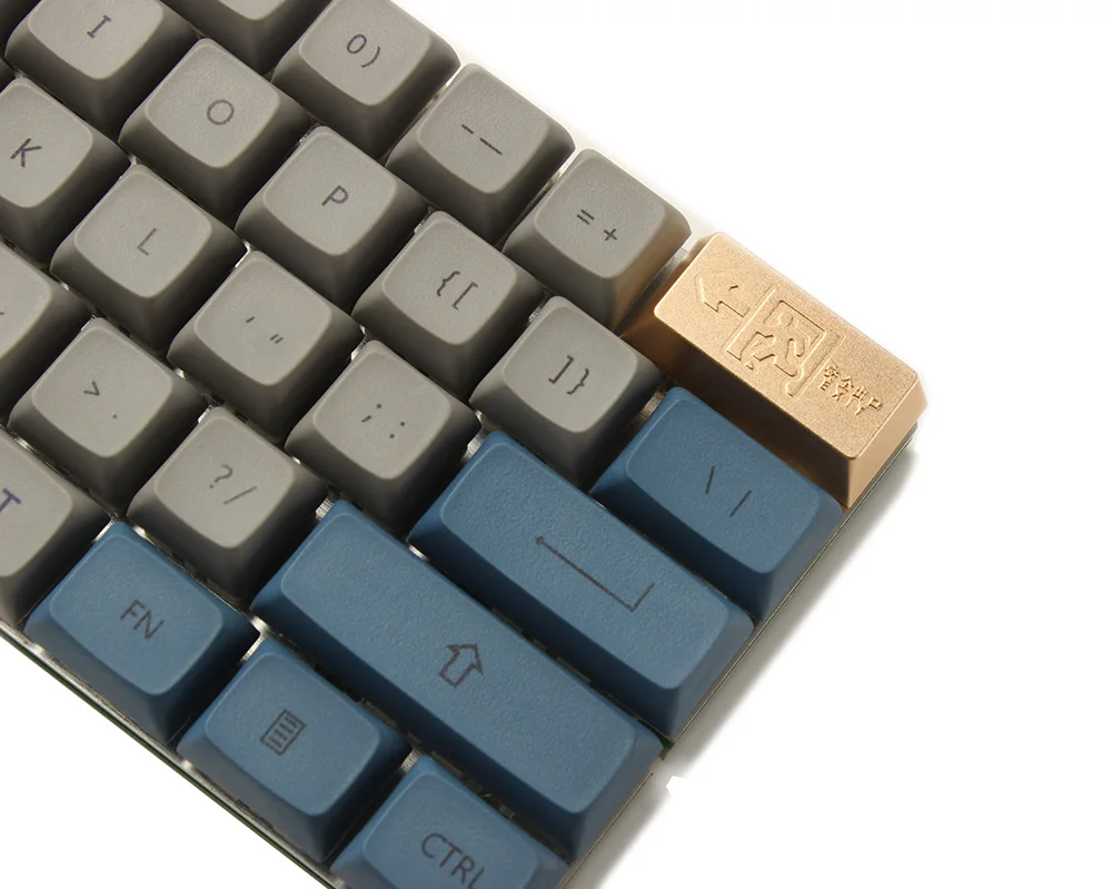 YMDK 1 шт.-упаковка алюминиевый сплав с ЧПУ анодированный R4 Backspace Keycap для MX переключатели механическая клавиатура