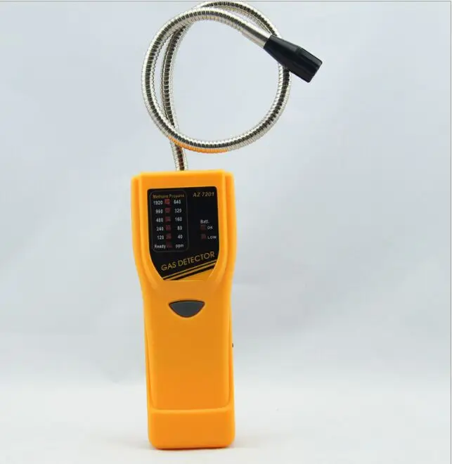 AZ7201 Портативный чувствительные горючий детектор газа ручной пропан утечки газа тестер, газа метана детектор утечки