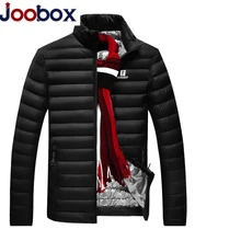 Супер легкий down2018 шляпа зима теплая Сверхлегкий Белые куртки парка Для мужчин хлопок регулярное Формальное пальто супер-легкий полиэстер куртка мужская