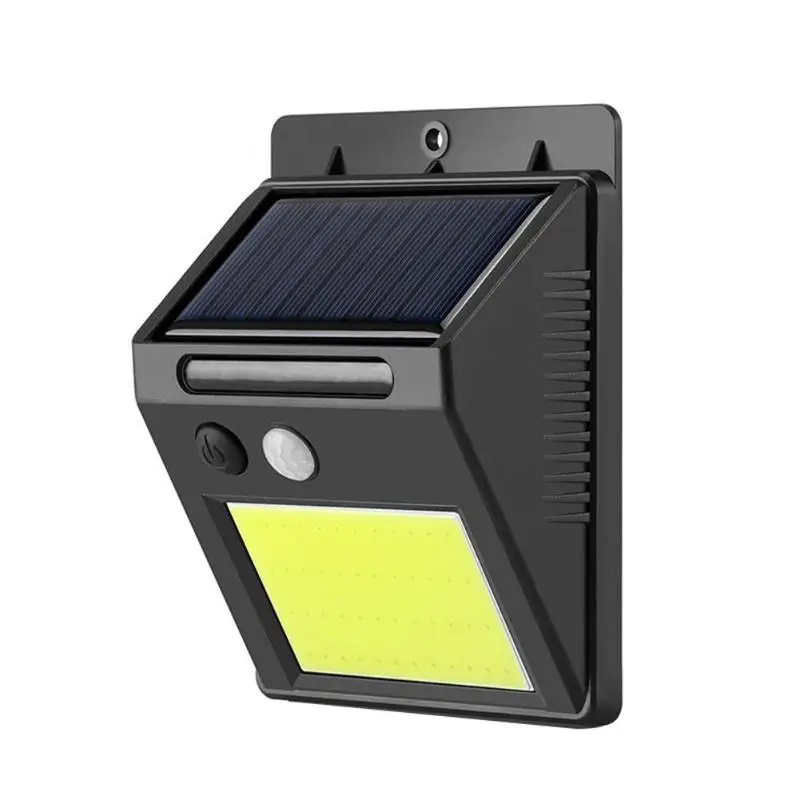 48/166 уличный светодиодный COB солнечный светильник, водонепроницаемый садовый светильник, умный ИК датчик движения, настенный светильник, светильник для двора, забора, дорожки - Испускаемый цвет: 48COB