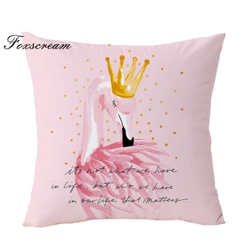 

Flamingo pillowcase Pink decorative pillows pineapple cushion cover home decor velvet throw pillows For Sofa 45x45cm