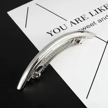 Горячая распродажа 1 шт. простой индивидуальный Декор модный стиль женские заколки для волос крутая металлическая простая трубка дугой большая шпилька аксессуары