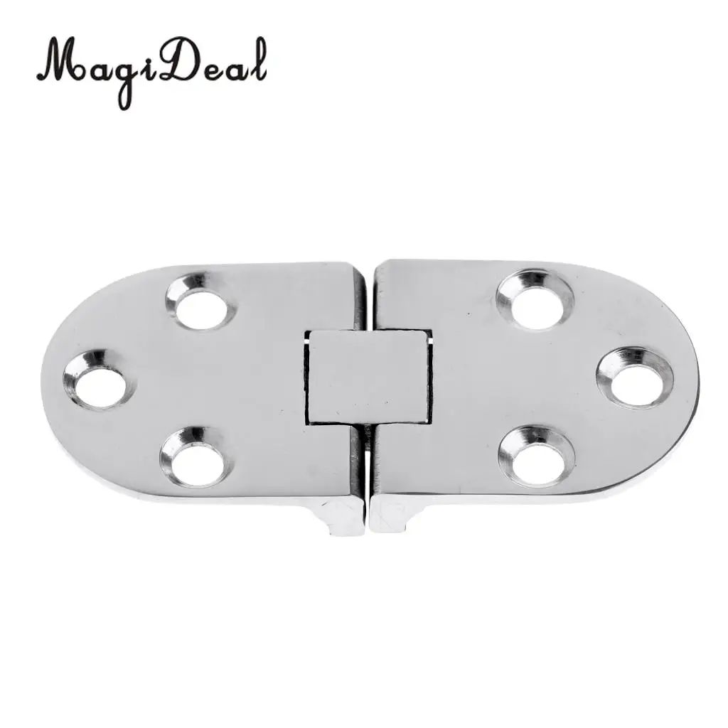 MagiDeal Folding Boat Locker Door Hinge Strap Caravan Yacht Hatch Compartment Cabin Deck Hardware - Marine 316 Stainless Steel 