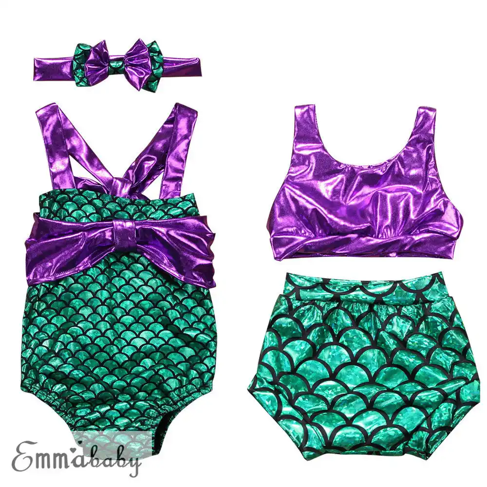 mermaid high waisted bathing suit