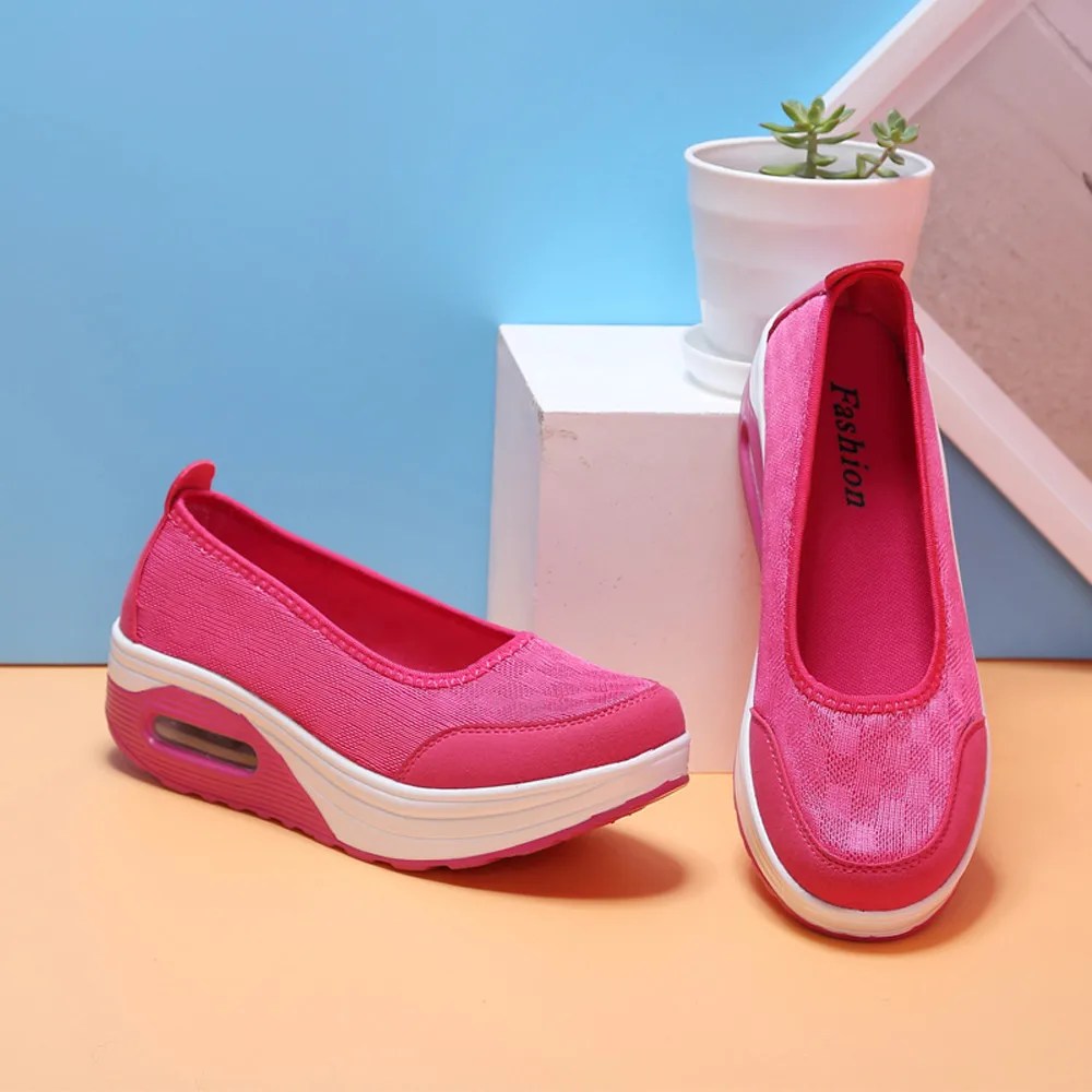 Женские кроссовки на платформе sommer schuhe damen повседневные спортивные из дышащей