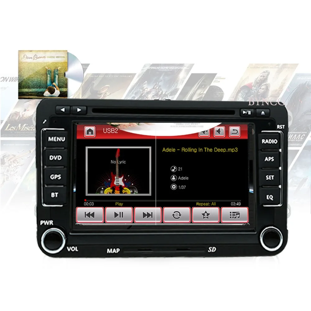Flash Deal Car Multimedia player 2 Din Car DVD For VW/Volkswagen/Golf/Polo/Tiguan/Passat/b7/b6/SEAT/leon/Skoda/Octavia Radio GPS DAB 2