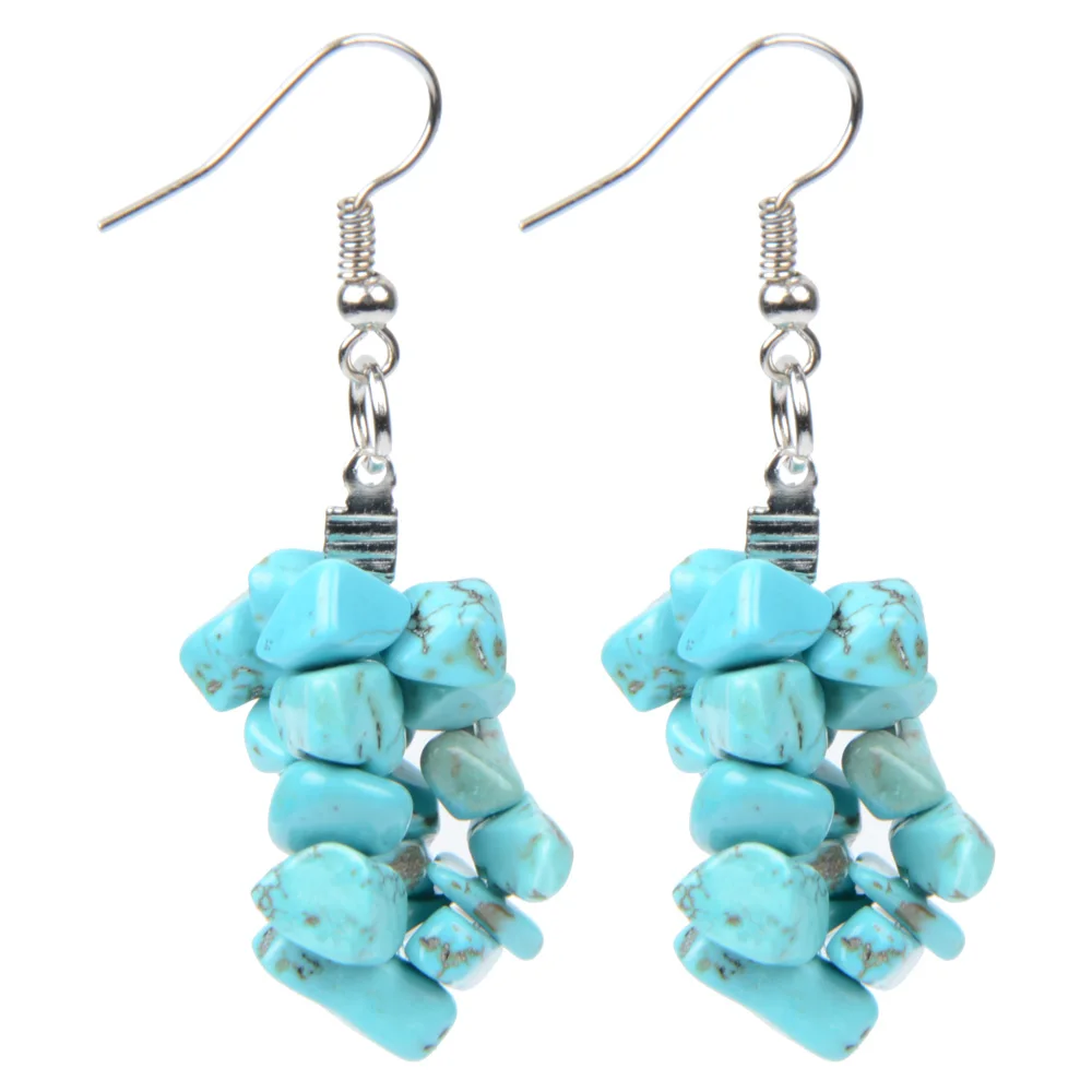 Женские серьги подвески с натуральным камнем и тигровым глазом|natural stone earrings|earrings