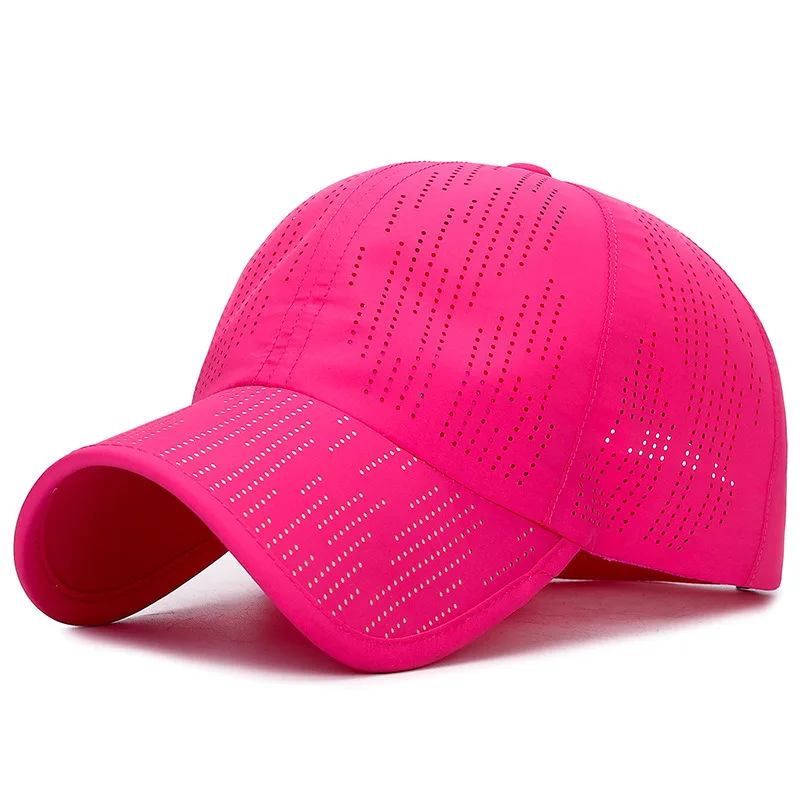 [NORTHWOOD] одноцветная быстросохнущая летняя бейсбольная кепка для мужчин и женщин, дышащая спортивная бейсболка, уличная Кепка для папы, Casquette Homme - Цвет: Розово-красный