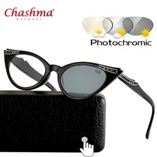 CHASHMA переходные солнцезащитные очки фотохромные очки для чтения для мужчин дальнозоркости пресбиопии с диоптриями наружные очки пресбиопии