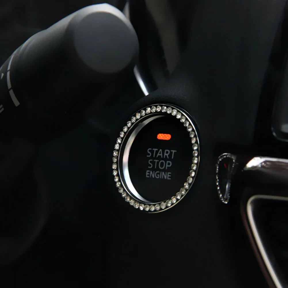 Car styling ignition switch decorative covers Key hole start ring
