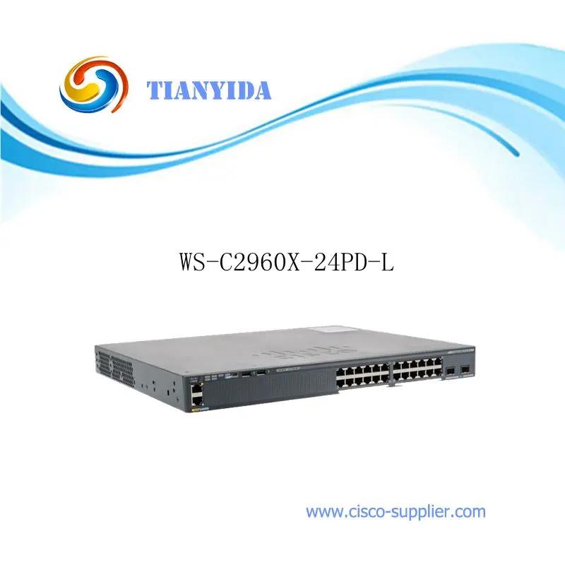 

Catalyst C2960X WS-C2960X-24PD-L Stackable Gigabit Ethernet Switch