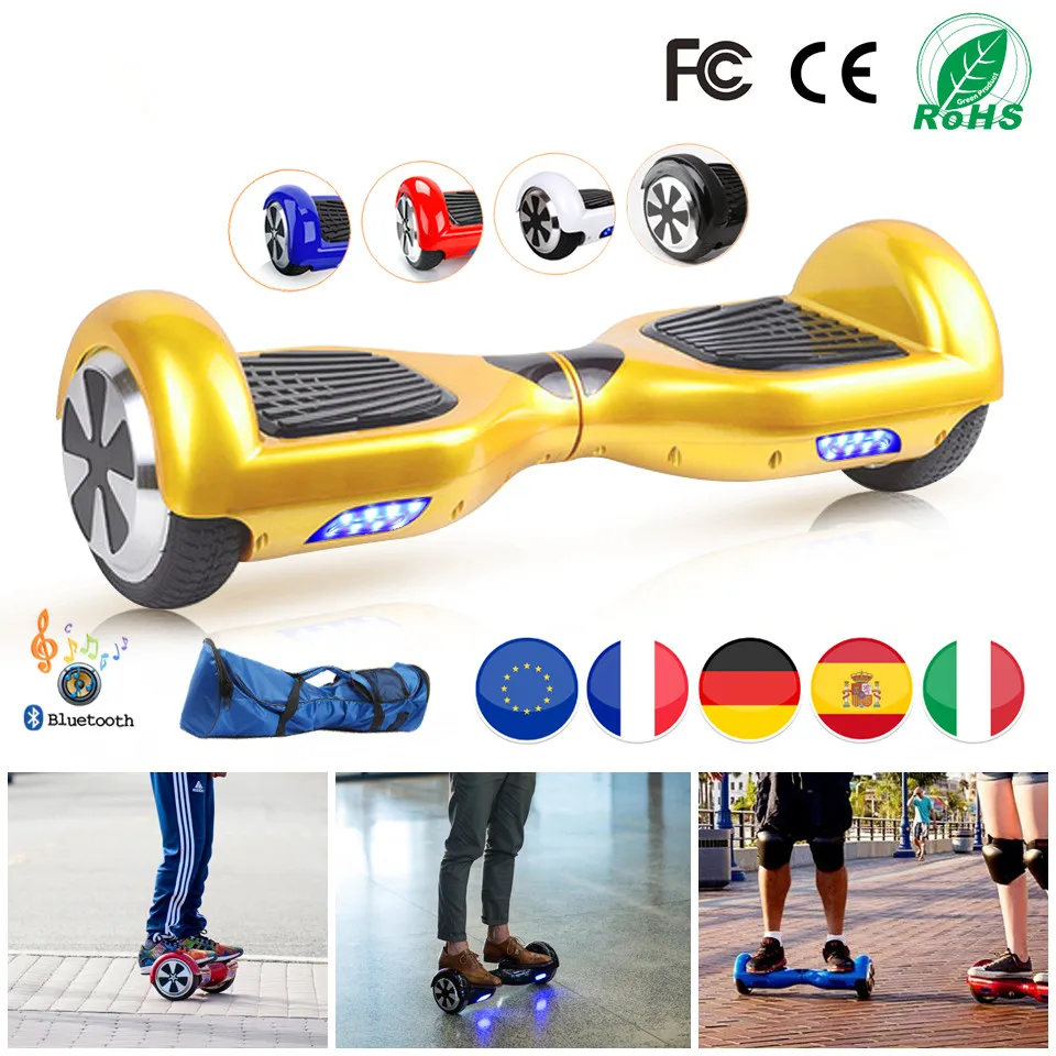 Elektryczne Giroskuter Patinete Self Balancing Hoverboard Scooter Monocycle 6.5''inch Pouce Electric Skateboard Steering-Wheel Elektryczne Giroskuter Patinete Self Balancing Hoverboard Scooter Monocycle 6.5''inch Pouce Electric Skateboard Steering-Wheel