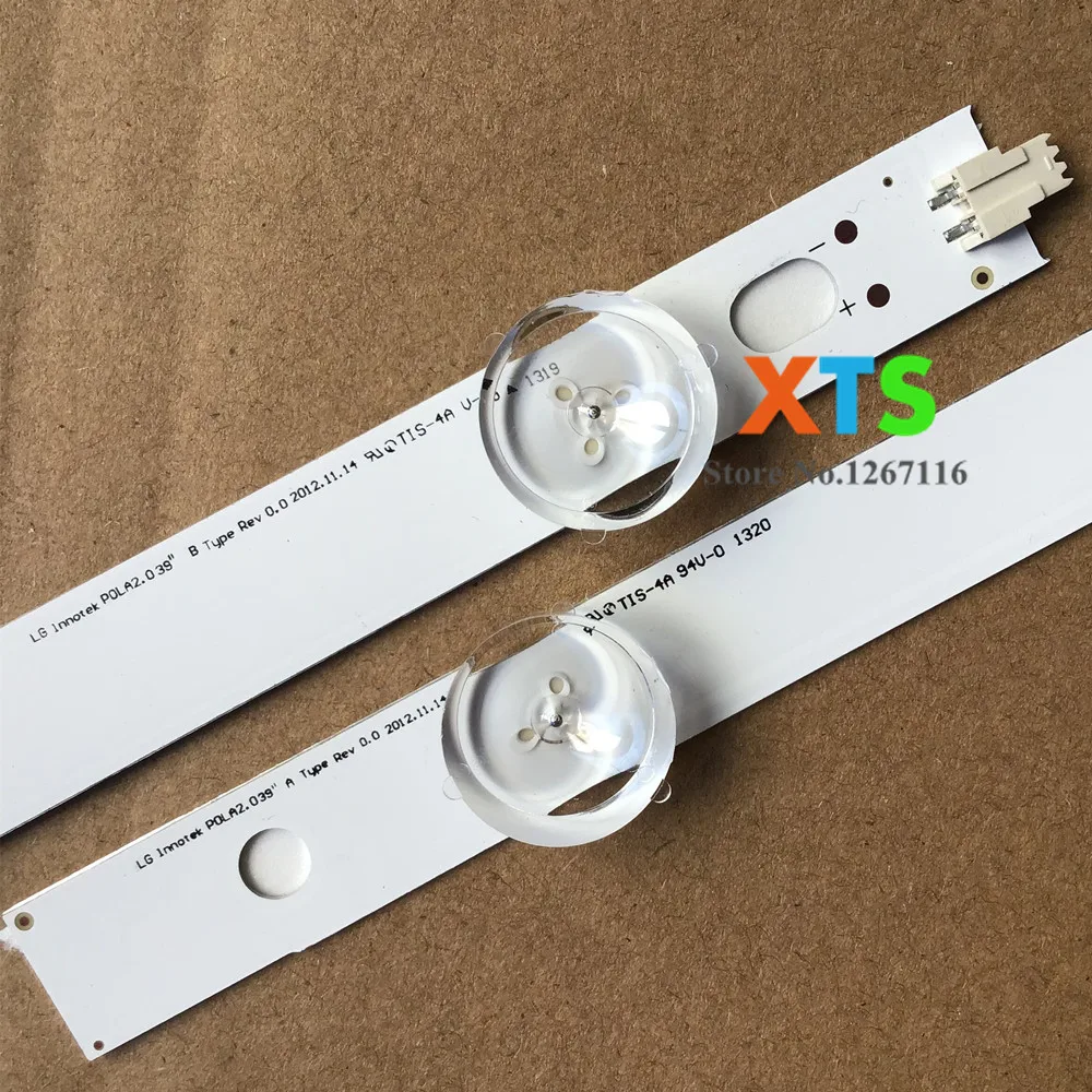 

100%New 1set =8pcs(4A+4B) LED backlight bar forTV HC390DUN-VCFP1-21X 39LN5400 39LA6200 LG innotek POLA 2.0 POLA2.0 39"A/B type