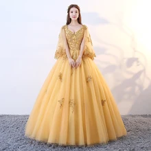 С блестками для девочек; бальные платья Quinceanera платья для женщин Vestidos De 15 Anos бальное платье с v-образным вырезом и открытой спиной сладкий 16 платье класса люкс для девочки Пышное Платье