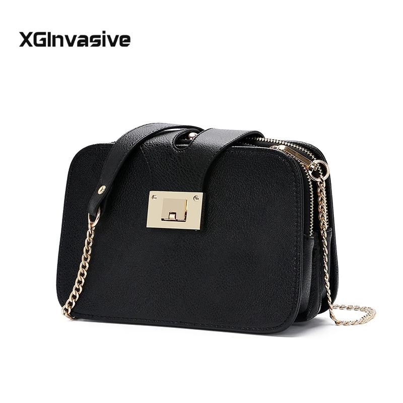 

Fashion Women Shoulder Bag Chain Strap Flap Designer Handbags Clutch Bag Ladies Messenger Bags With Metal Buckle 2019 Spring New