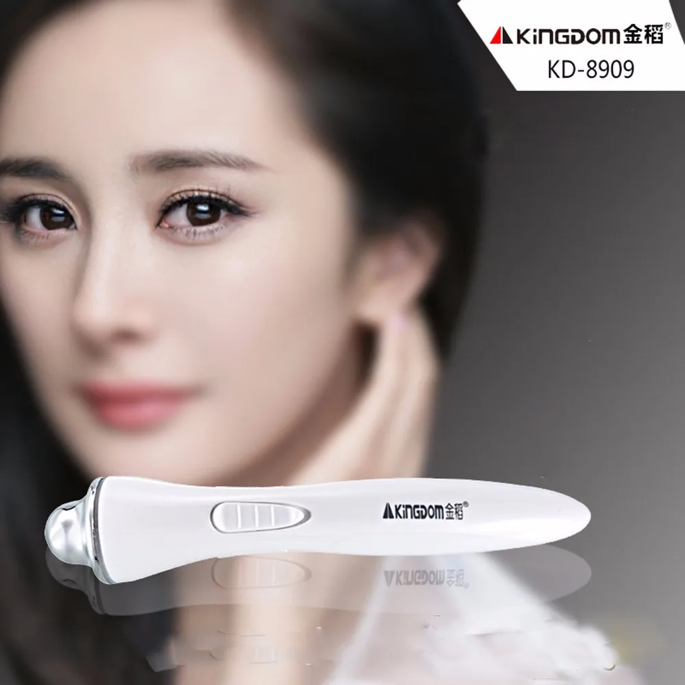 NEW Arriavl KD8909 Eye Massage Stick Eyes Wrinkle Removing Pen Black Eye Massage Instrument Vibration Beauty Pen-4