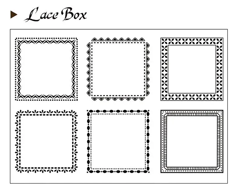 

Lace box Transparent Clear Silicone Stamp/Seal for DIY scrapbooking/photo album Decorative clear stamp A0344