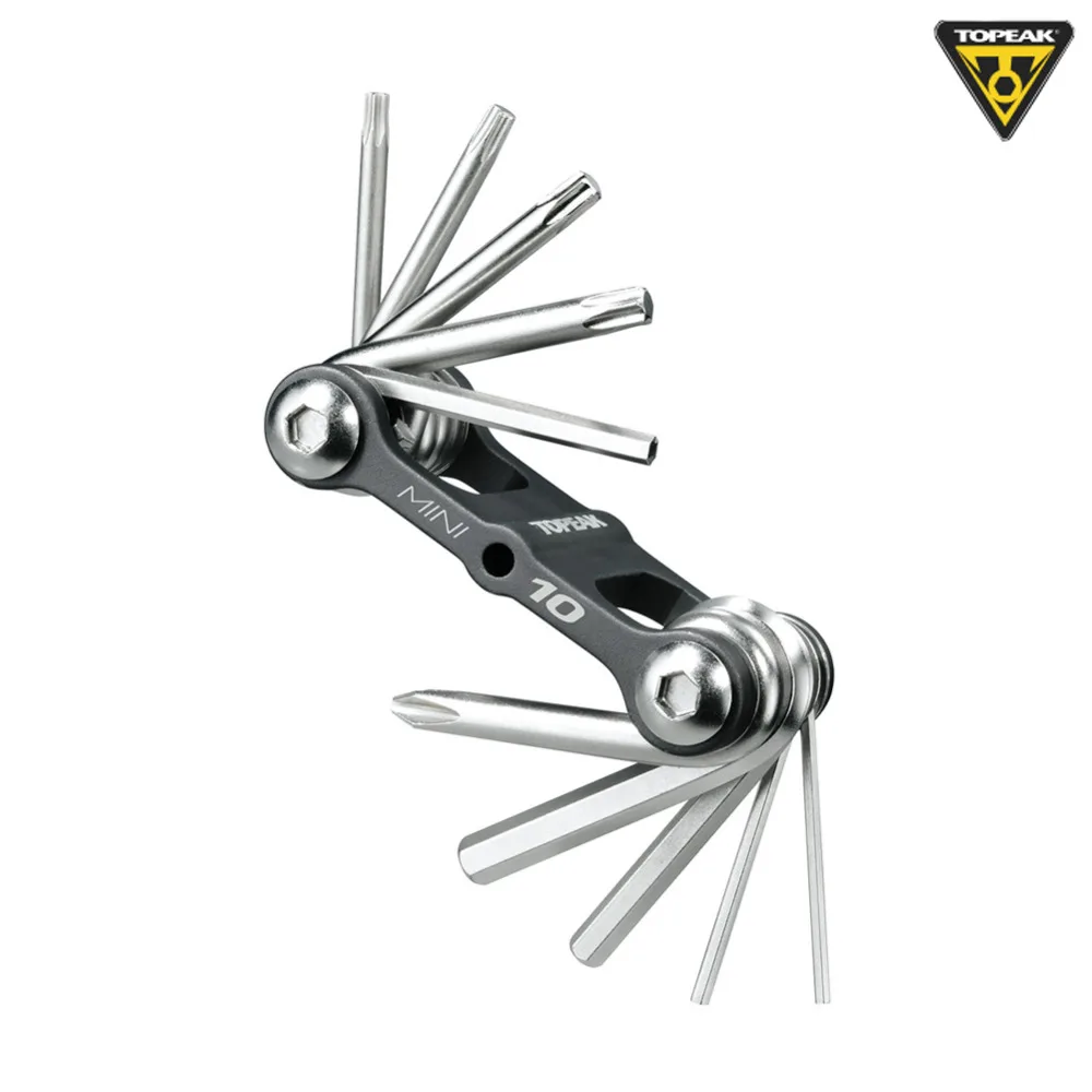 

TOPEAK MINI 10 Tool 10 Function T10, T15, T20, T25 Extruded Aluminum Repair Maintenance Need Multifunction Tools Kit TT2557