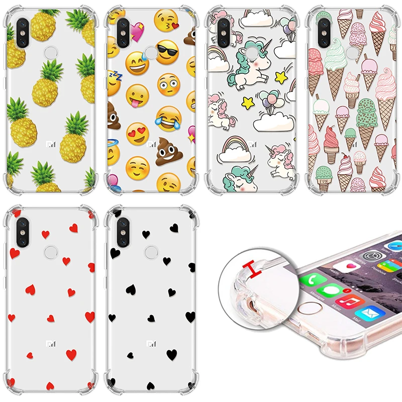 

Soft TPU Cases For Xiaomi Redmi Note 4 Pro 4X Love Unicorn Airbag Anti-knock FOR Xiaomi Redmi 5 Plus Phone Case For Mi 6 Clear