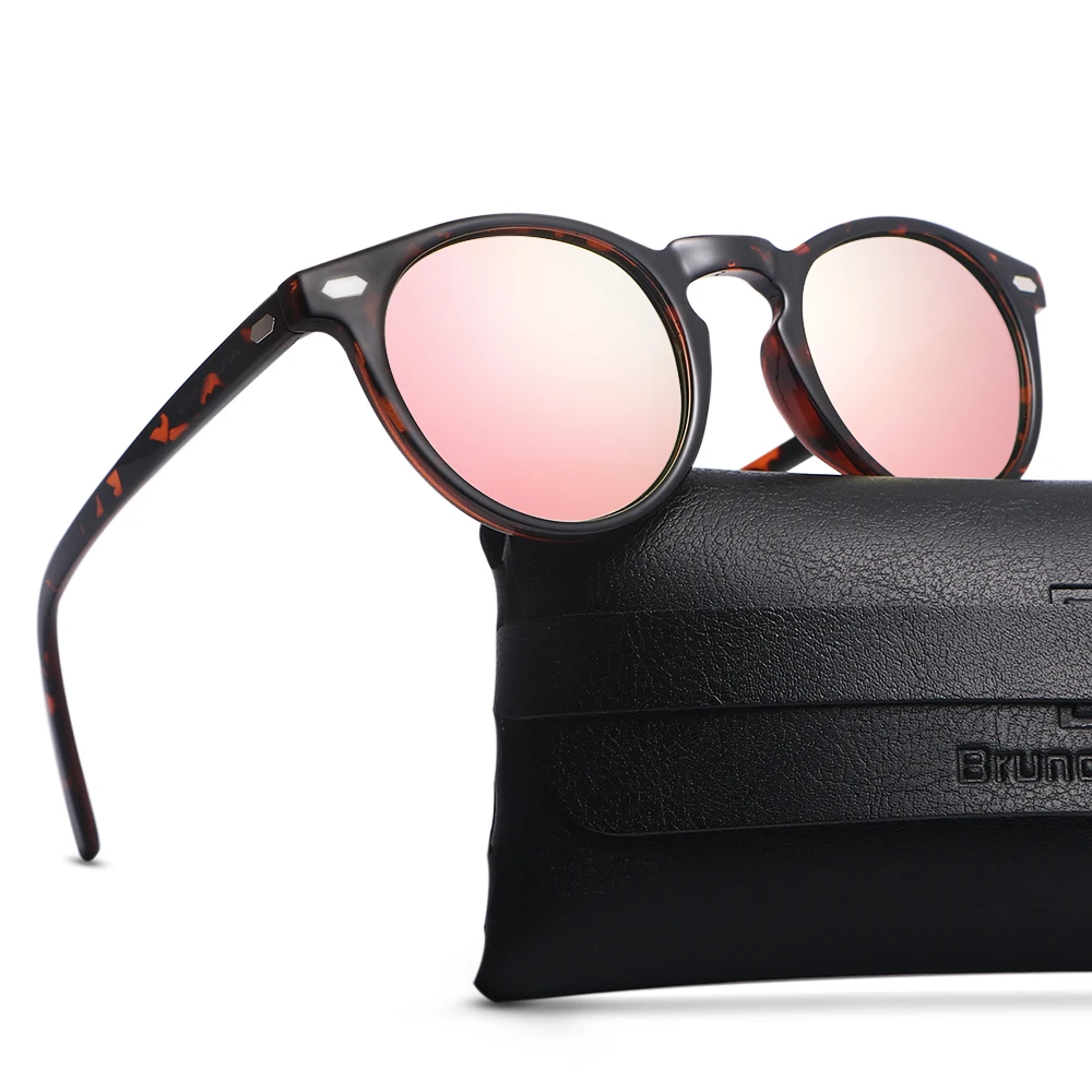 Бруно Данн дизайн для мужчин и женщин классические ретро заклепки поляризованные солнцезащитные очки TR90 ноги зажигалка дизайн Овальная оправа UV400 защита ray
