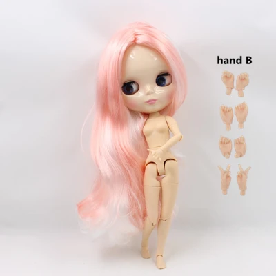 Fortune Days Nude Blyth кукла No.260BL136/1010 розовый микс белые волосы 1/6 суставы тела белая кожа фабрика Blyth - Цвет: like the picture