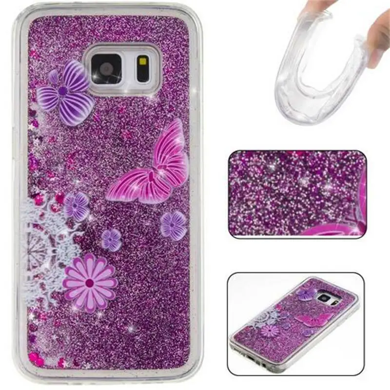 For Samsung S5/S6/S6edge/S7/S7 edge Mobile Case Bling glitter Quicksand Silicon TPU Cover Galaxy S7 |