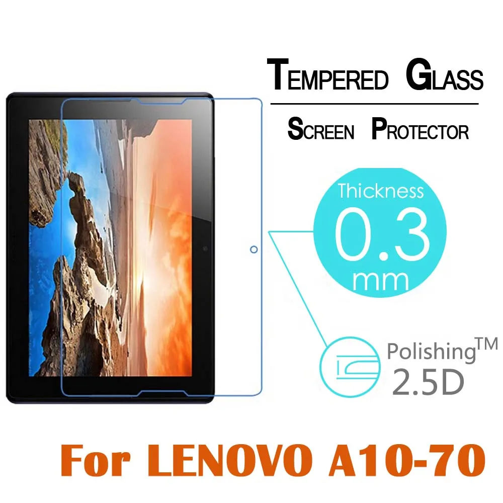 Планшет Глянцевая закаленное Стекло для Lenovo Tab A5500 A3500 A3500 прозрачный тонкий Экран протектор фронт гвардии защитная прочная плёнка