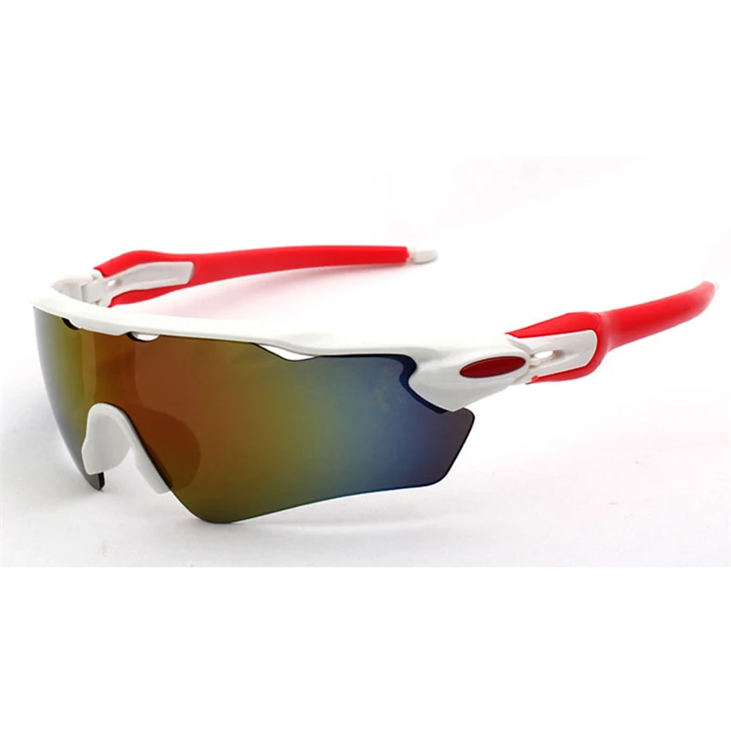 Спортивные солнцезащитные очки, ветрозащитные очки, UV400, для езды на велосипеде, бега, вождения, рыбалки, гольфа, бейсбола, софтбола, походные очки, очки - Цвет: White