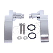 Хромовая заготовка Алюминий сума кроя Рычажный фиксатор ручка для крышки комплект для Harley Touring