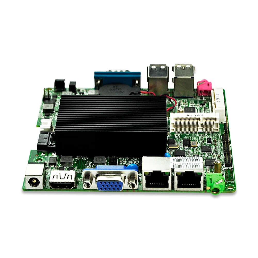 Безвентиляторная плата nano itx модель J1800 двухъядерный процессор Dual Lan 4 * COM DC 12V VGA