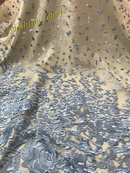 

wholesale bridal nigerian lace fabrics light blue african french lace fabric for wedding dress
