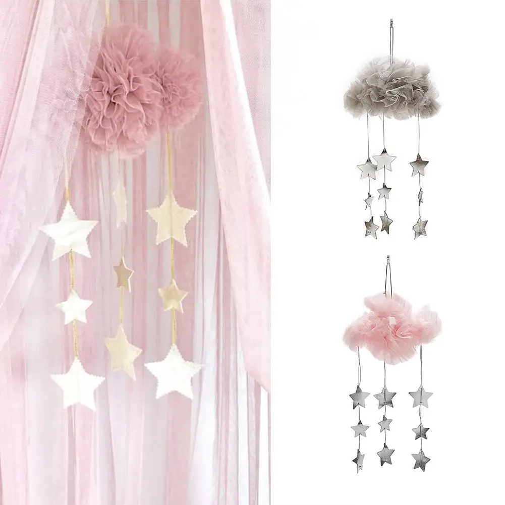

Cloud Star Mesh Pendant Home Kids Room Wall Hanging Craft Decor Photo Props Hanging Decorations Fashion