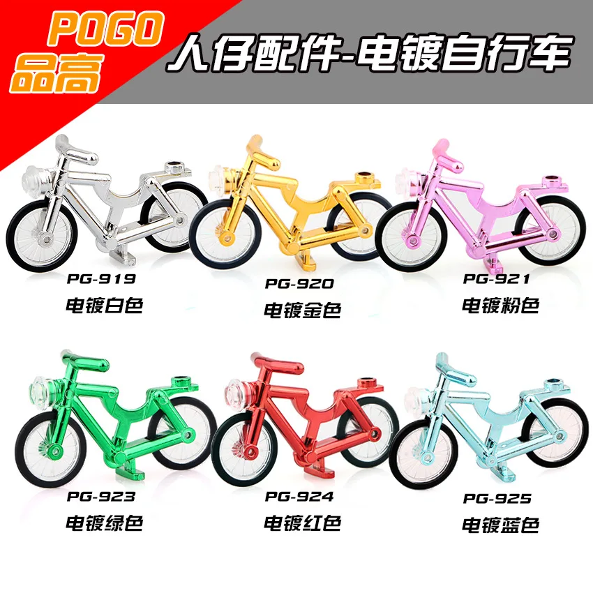 

For MOC Bicycle Bike City Technic Transportation Figures building blocks action Motorcycle model bricks Baby toys for children