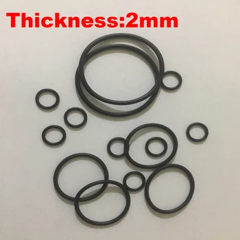 

30pcs 107x2 107*2 111x2 111*2 115x2 115*2 OD*Thickness Black NBR Nitrile Chemigum Rubber O-Ring Washer Oil Seal O Ring Gasket