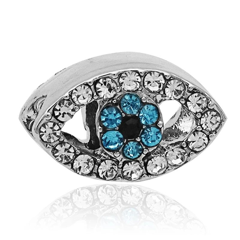 

2019 Exquisite DIY European Crystal Evil Eye Beads Berloque Beads Fit Original Pandora Bracelets Charms Precious Gifts
