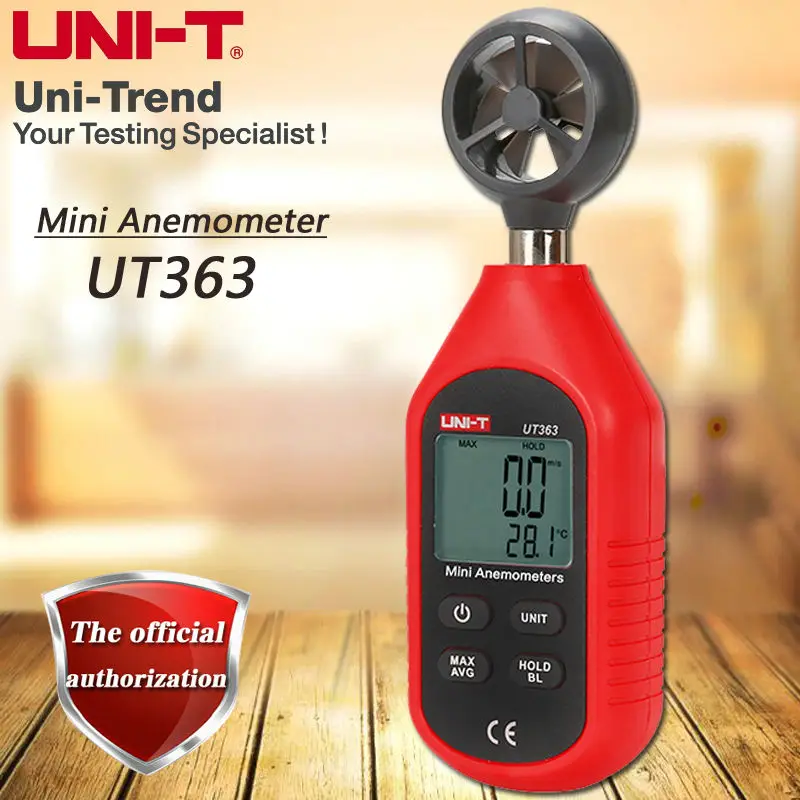 UNI T UT363 Mini Anemometer Handheld Anemometer Backlight / Auto Power