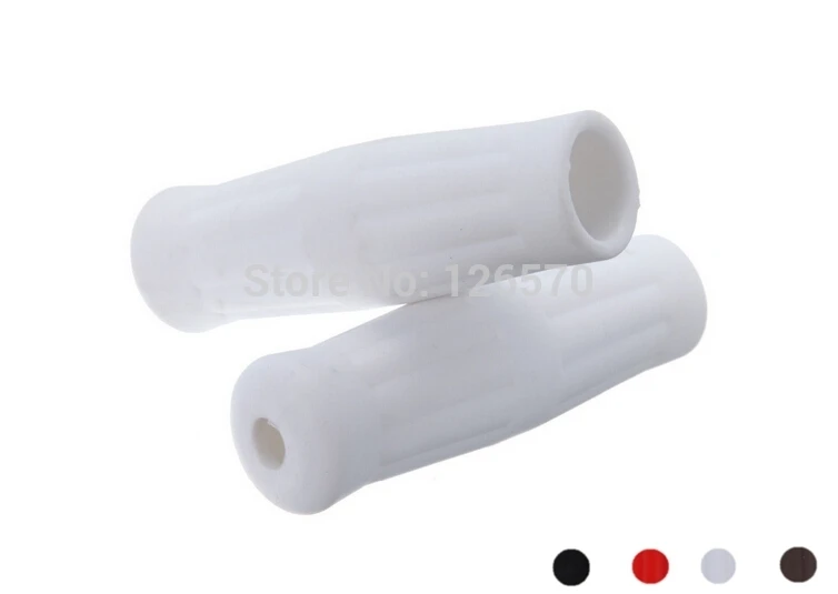 

Motorcycle parts White Vintage Retro Soft Rubber 1" Handlebar Grip For Harley Honda Yamaha Kawasaki BMW Suzuki