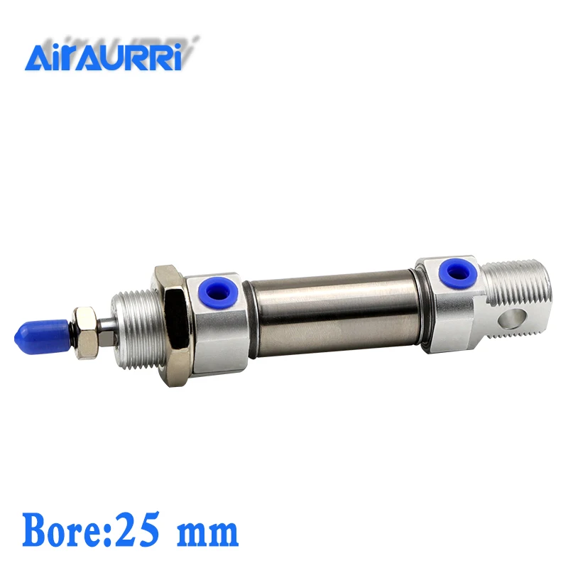 

MI 25 bore stroke 10/15/20/25/30/40/50-S-CA/U/R/CM stainless steel mini cylinder