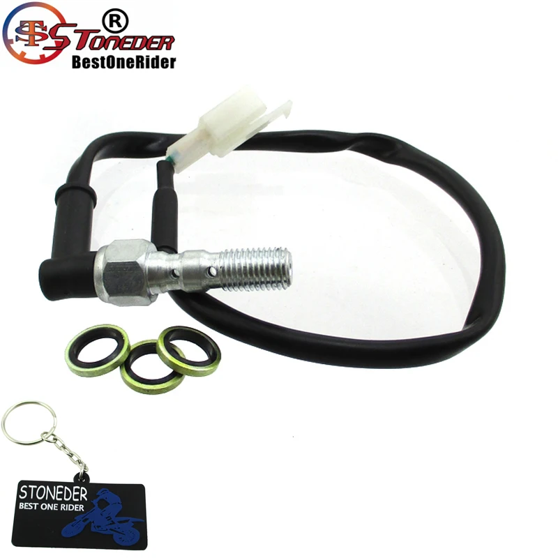 STONEDERMotorcycleHydraulicBrakeLightSwitchDoubleBleedBanjo
