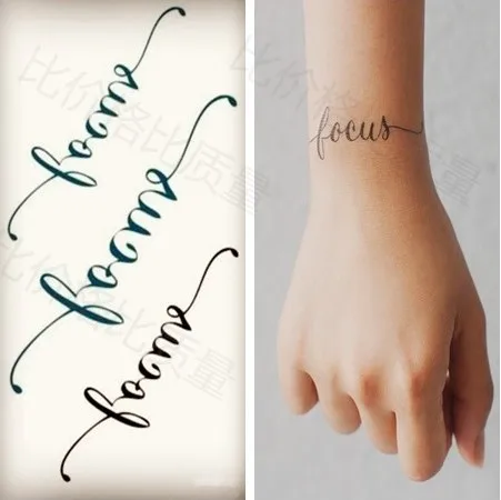 Водостойкая временная татуировка наклейка на тело rist английские буквы Love tatto флэш-тату поддельные татуировки для девушек женщин мужчин 4 - Цвет: Цвет: желтый