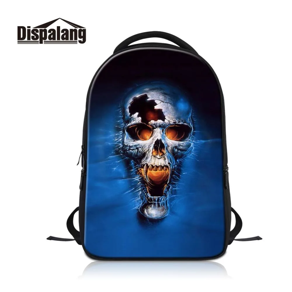 

Dislapang Personalized Skull Printing Laptop Backpack Fashion Computer Knapsack for School Beautiful Mochilas Children Bookbag