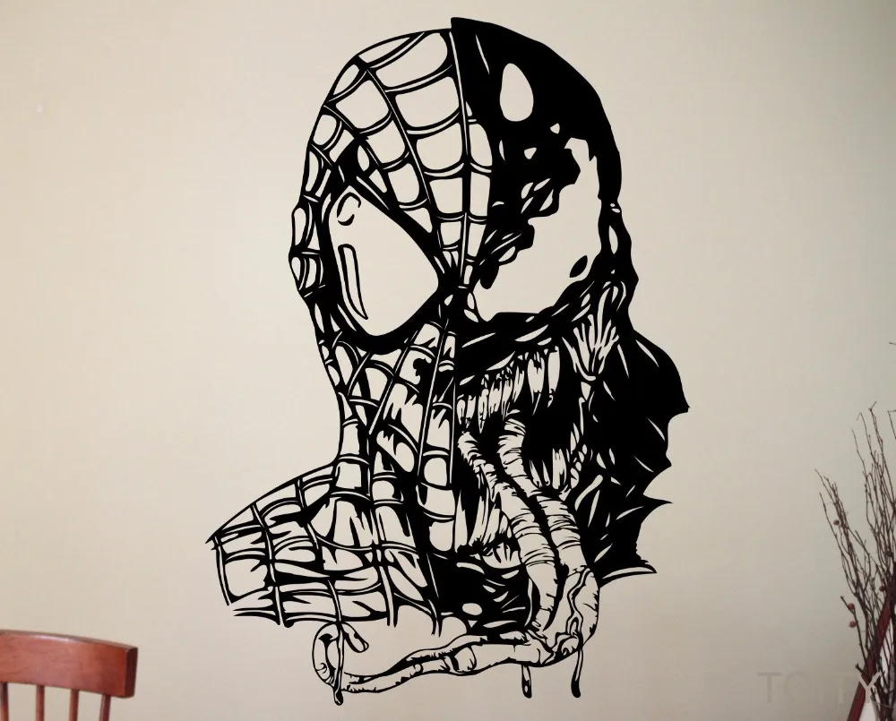 21 дизайн Venom стикер на стену Marvel Comics суперзлодей виниловая наклейка супергерой