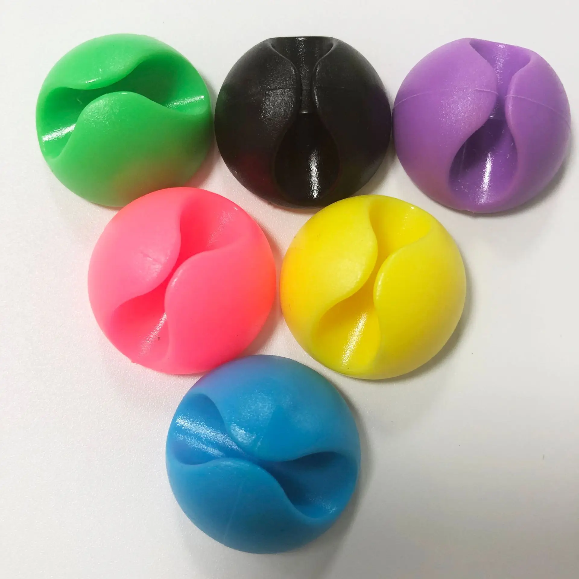 

5Pcs/Lot Solid Desk Set Wire Clip Organizer Office Accessories Bobbin Winder Wrap Cord Cable Manager for Mouse Keyboard Lines