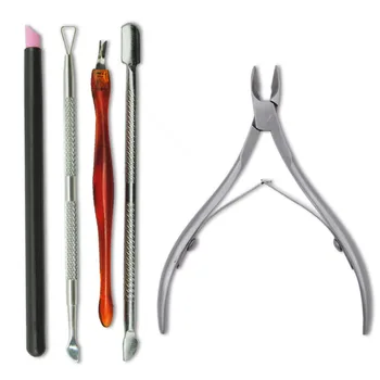 

Stainless Steel Cuticle Remover Dual-ended Finger Dead Skin Push Nail Cuticle Pusher Manicure Nail Care Tool