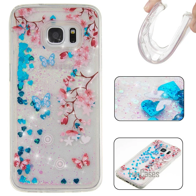 24 Красочные блестка Quicksand чехол для Coque Samsung S7 Edge чехол 5.5 дюймов для Fundas Samsung Galaxy S7 Edge чехол зыбучие пески крышка - Цвет: 24