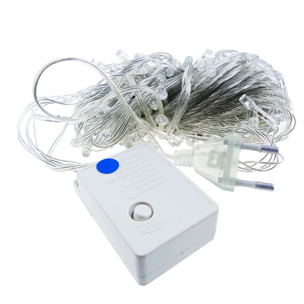 Holiday Garlands 10M 100 Leds String lights AC220V / 110V EU/US plug for Party Bedroom Christmas Wedding Fairy mini lamps UR Holiday Garlands 10M 100 Leds String lights AC220V / 110V EU/US plug for Party Bedroom Christmas Wedding Fairy mini lamps UR