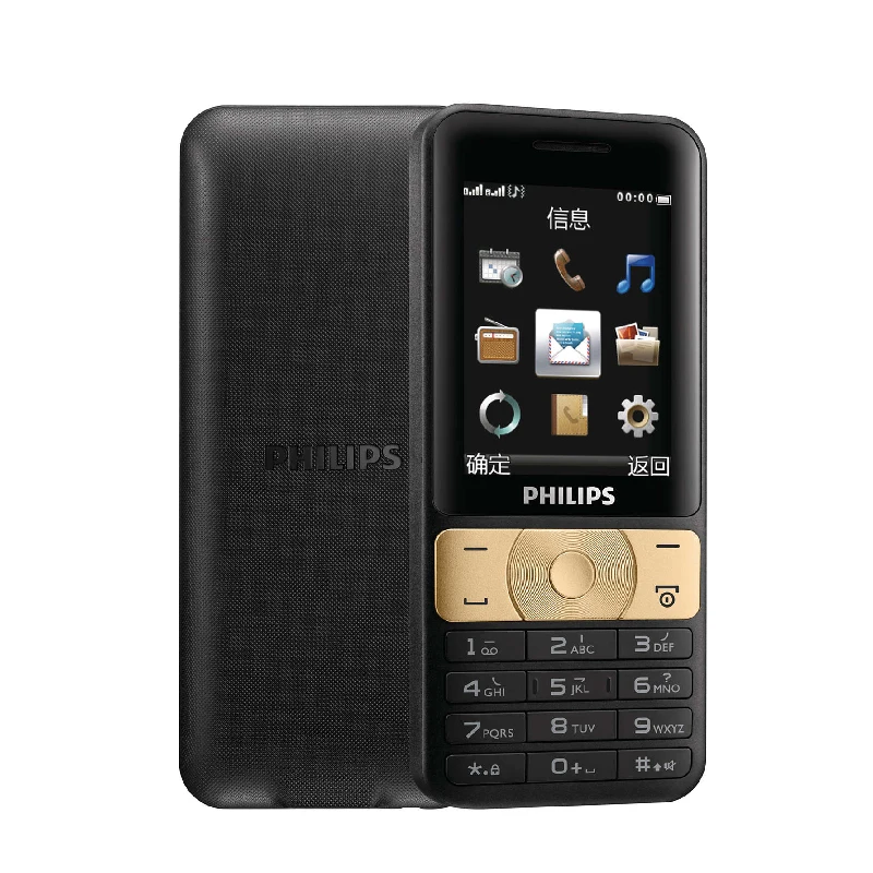 Телефон с клавиатурой Philips E180, 2,4 дюймов, 2G, GSM, 3100 мАч, батарея, две sim-карты, 240x320 P, FM радио, MP3