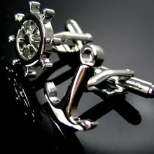 IGame Rudder& Anchor запонки медный серебристого цвета материал